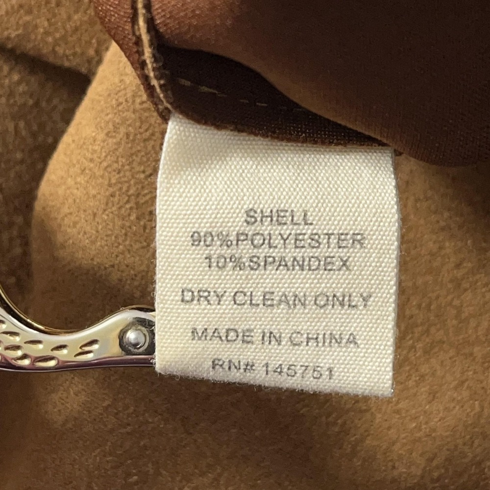 Altar'd State Jacket Womens Medium Camel Brown Faux Suede Shacket Oversized - Picture 7 of 12
